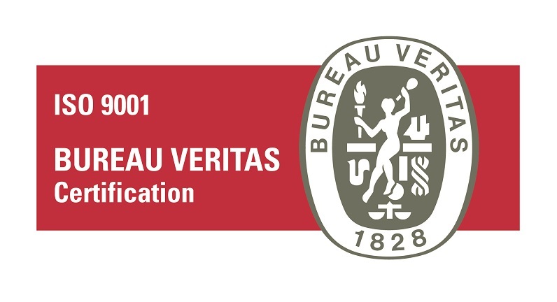 ISO 9001:2015 certification by Bureau Veritas